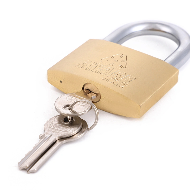 30/40/50/60mm Brass Cylinder Top Security Padlock Keys Door Lock