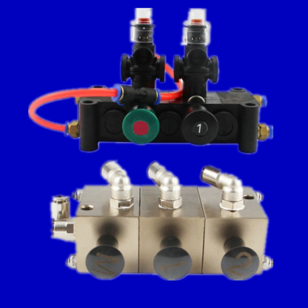 Pneumatic Control Block Plastic (Pneumatic Switch Controller) for 5 Compartments Oil Tanker Truck