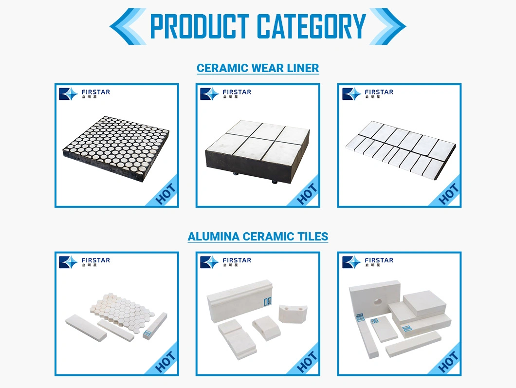 Qmx Support Customiz Irregular Shaped Anti-Wear Abrasion Resistance High Alumina Ceramic Blocks