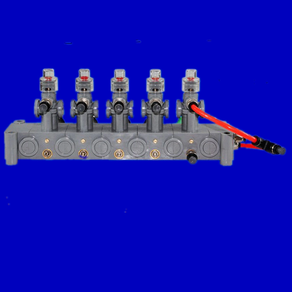 Pneumatic Control Block Plastic (Pneumatic Switch Controller) for 5 Compartments Oil Tanker Truck