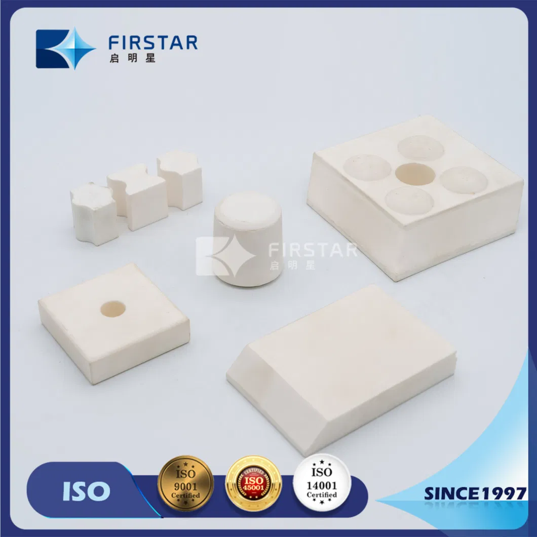 Irregular Shaped Customised Wear Resistant and Anti-Impact Alumina Ceramic Lining Cube Block