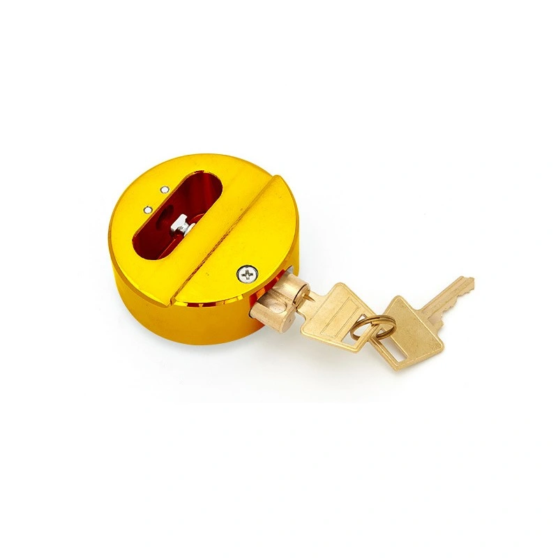 Lock Safety Commercial Padlock Solid Steel Body Round Shackless Padlock