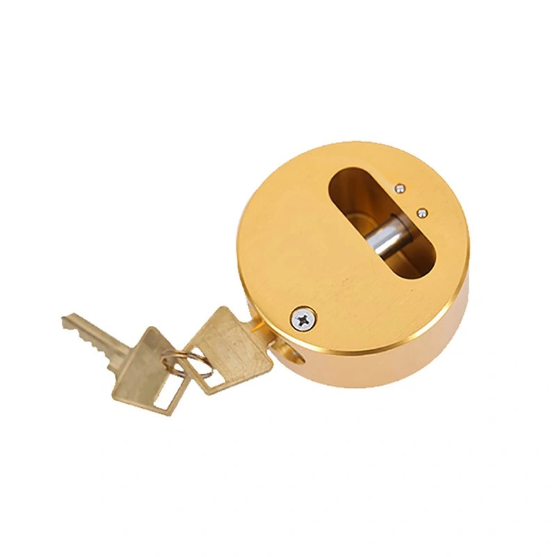 Lock Safety Commercial Padlock Solid Steel Body Round Shackless Padlock