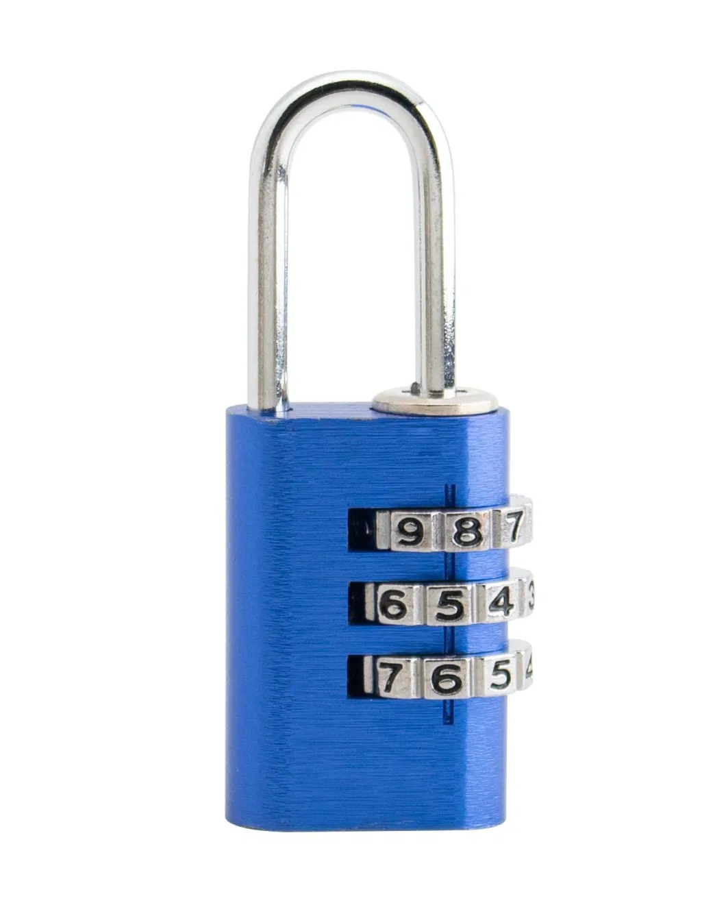 4 Digit Small Combination Padlock for Travel Luggage-Blue