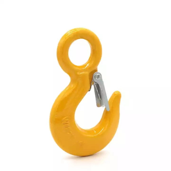 Heavy Duty Forged 320 Type Alloy/Steel Eye Sling Hoist Hook with Safety Latch for Winch Rope