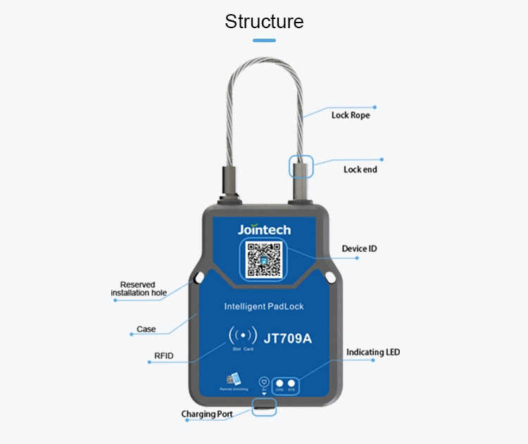 Van RFID Lock No SIM Card Lora Tracking Door Safety Lock Tracking