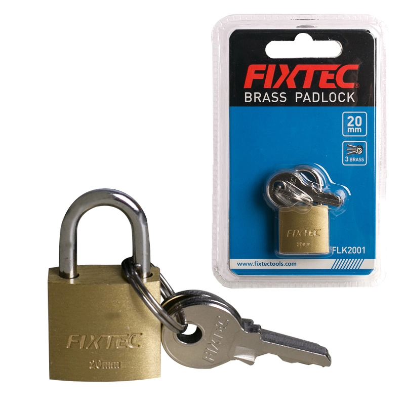 Fixtec Heavy Duty 20mm/30mm/40mm/ 50mm/60mm Antique Pad Lock Padlock Brass with 3 Same Key