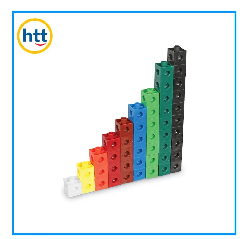 Plastic Linking Cubes Building Blocks Color Build Math Linking Cubes Factory