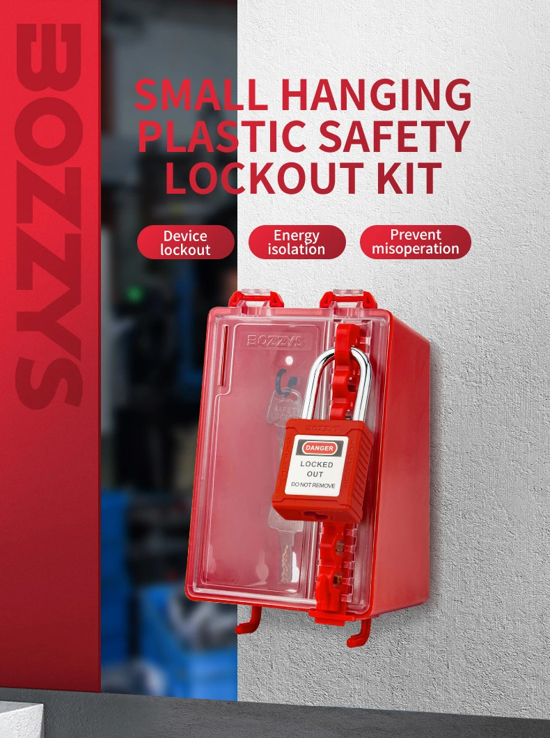 Bozzys Customized Color Small Hanging Steel Lockout Tagout Kits