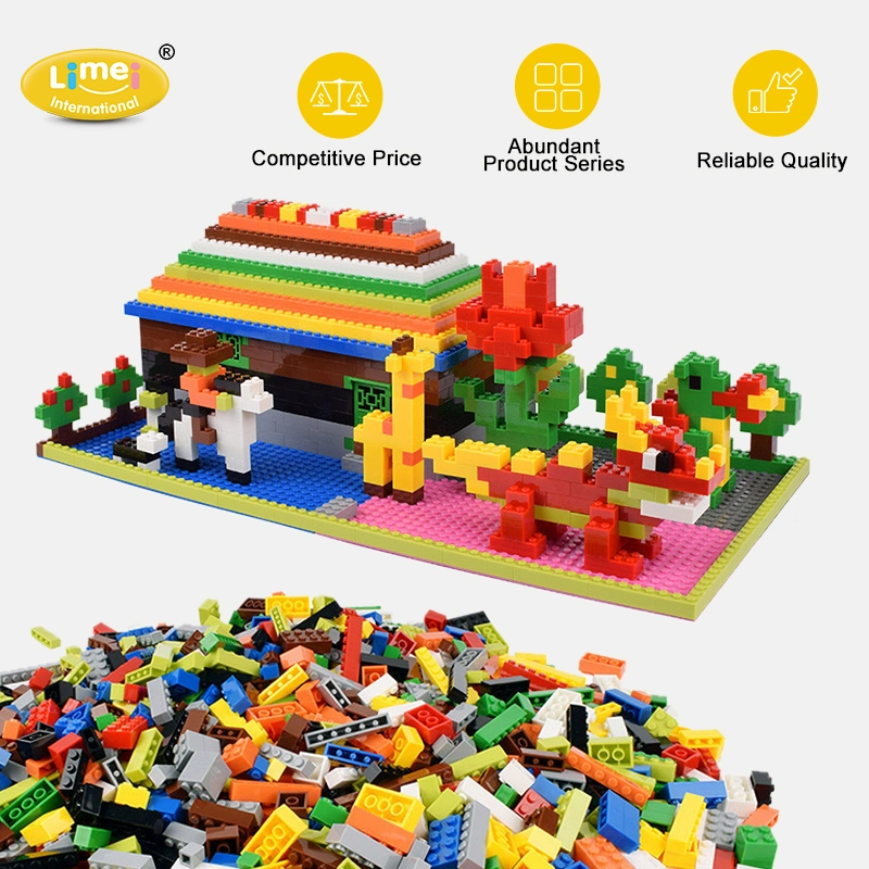 Kids High Quality Funny Eco Plastic DIY Education Construction Building Sets Blocks