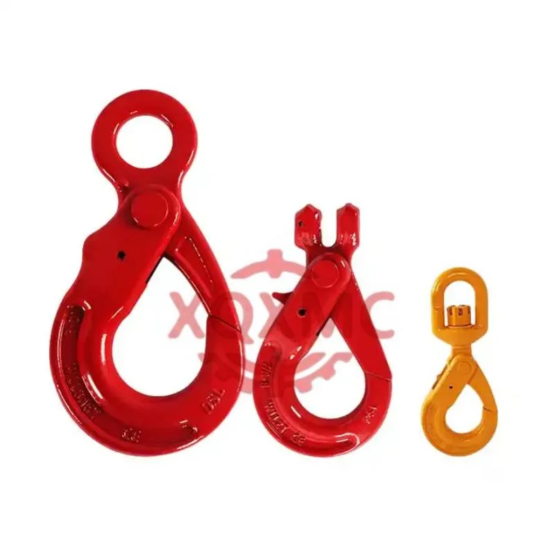 Rigging Durable G80 Steel Load Chain Hook with Self Lock