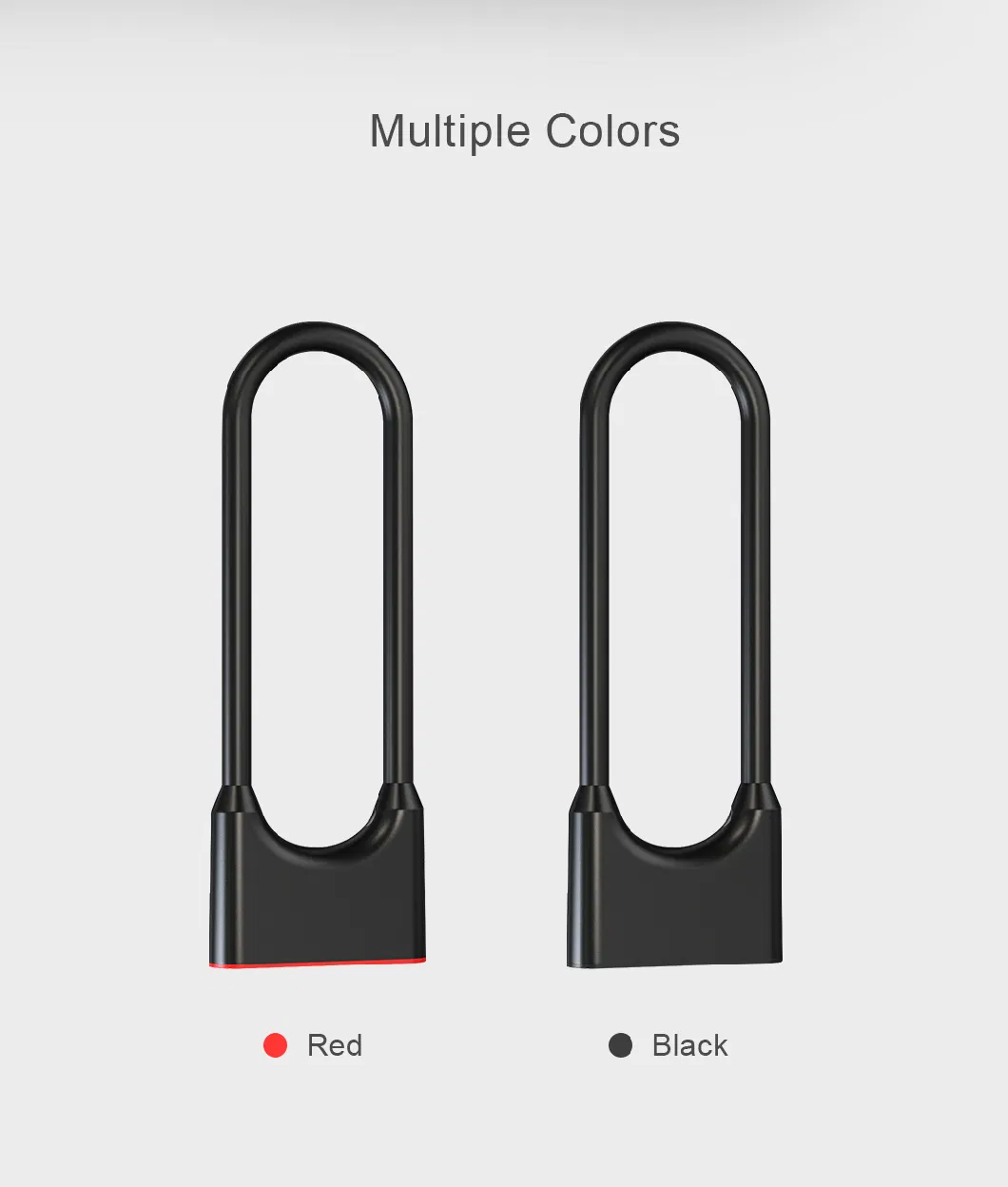 U Shape Safety Lock Bike U-Lock Bluetooth Tuya Smart Control Fingerprint Control Built-in Battery Fingerprint Glass Door Lock