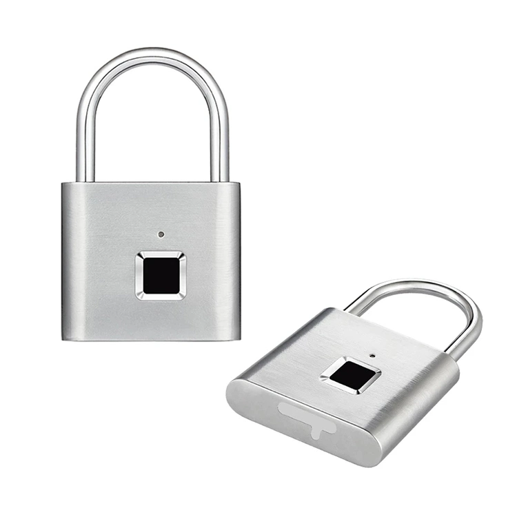 Fingerprint Padlock, Large Size Smart Padlock, Outdoor Bluetooth Fingerprint Lock with Mobile APP, Combination Lock with Hasp Latch, Waterproof for Warehouse