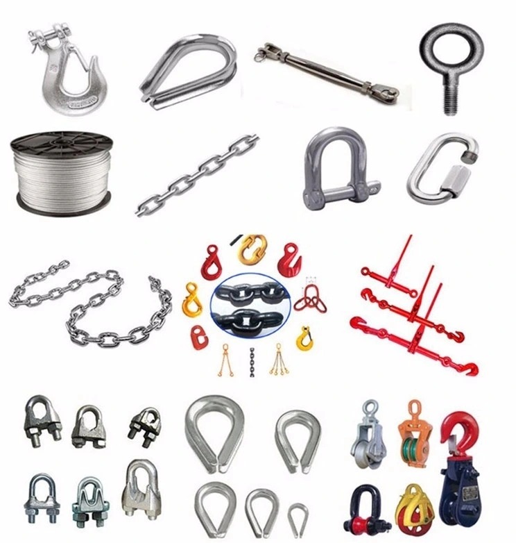 Heavy Duty Forged 320 Type Alloy/Steel Eye Sling Hoist Hook with Safety Latch for Winch Rope