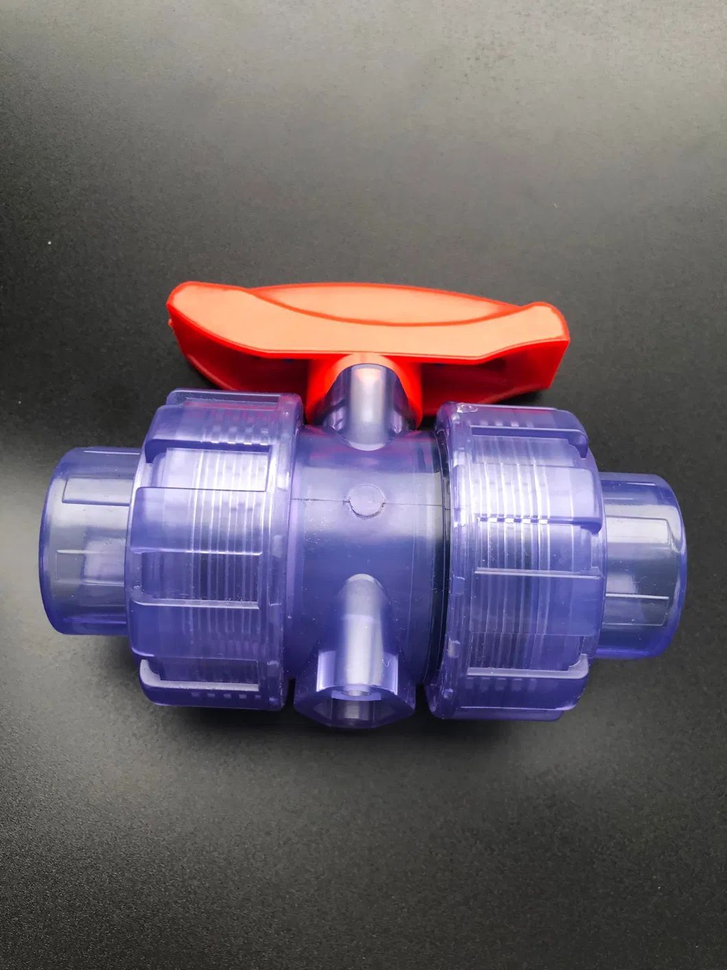 Pipe Fitting Chemical PVC Transparent True Union Ball Valve