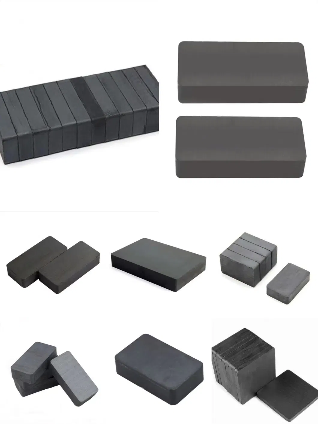 Custom Rectangle Industrial Magnet Square Price Y35 Ceramic Ferrite Manufacturer Magnet Tiles Ferrite Magnet Block