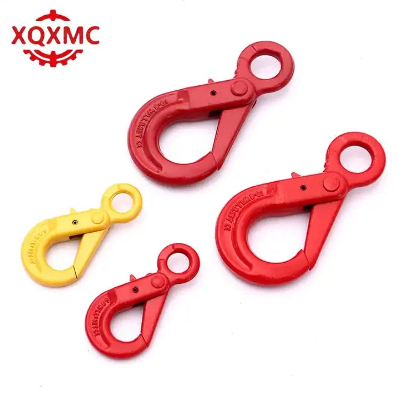 Rigging Durable G80 Steel Load Chain Hook with Self Lock