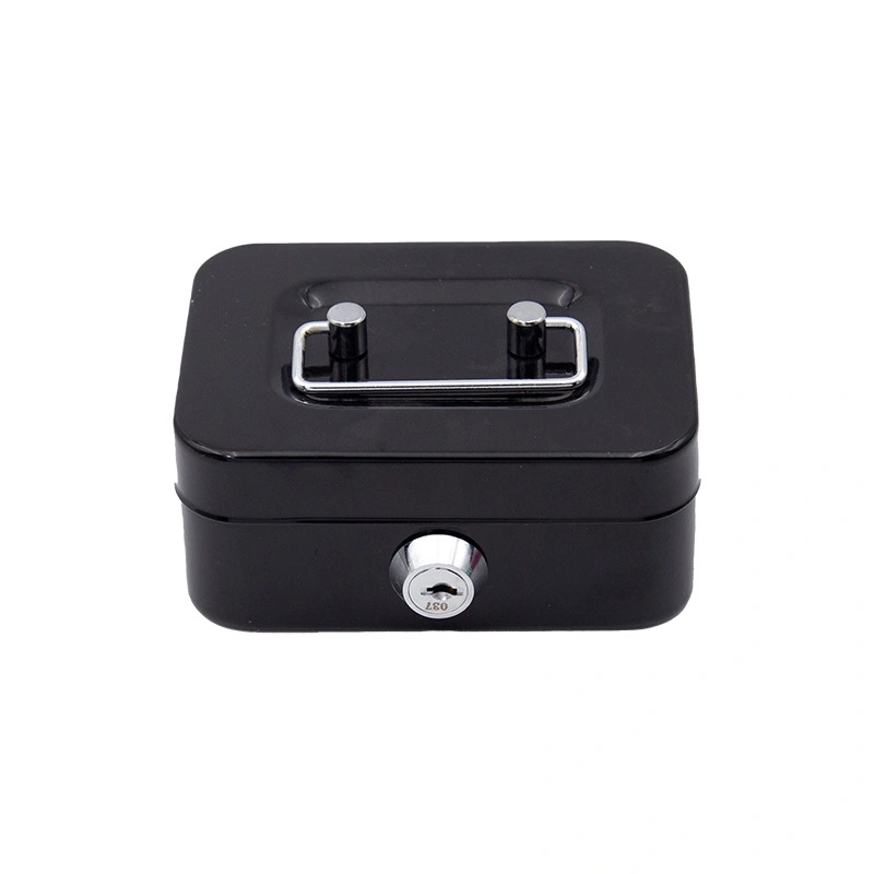 Metal Small Money Box Drop Box Deposit Cash Box with Key Lock