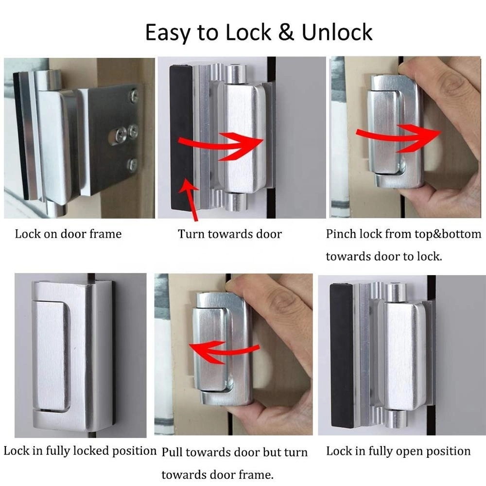 North America High Safety Childproof Reinforcement Lock Aluminum Alloy Door Lock