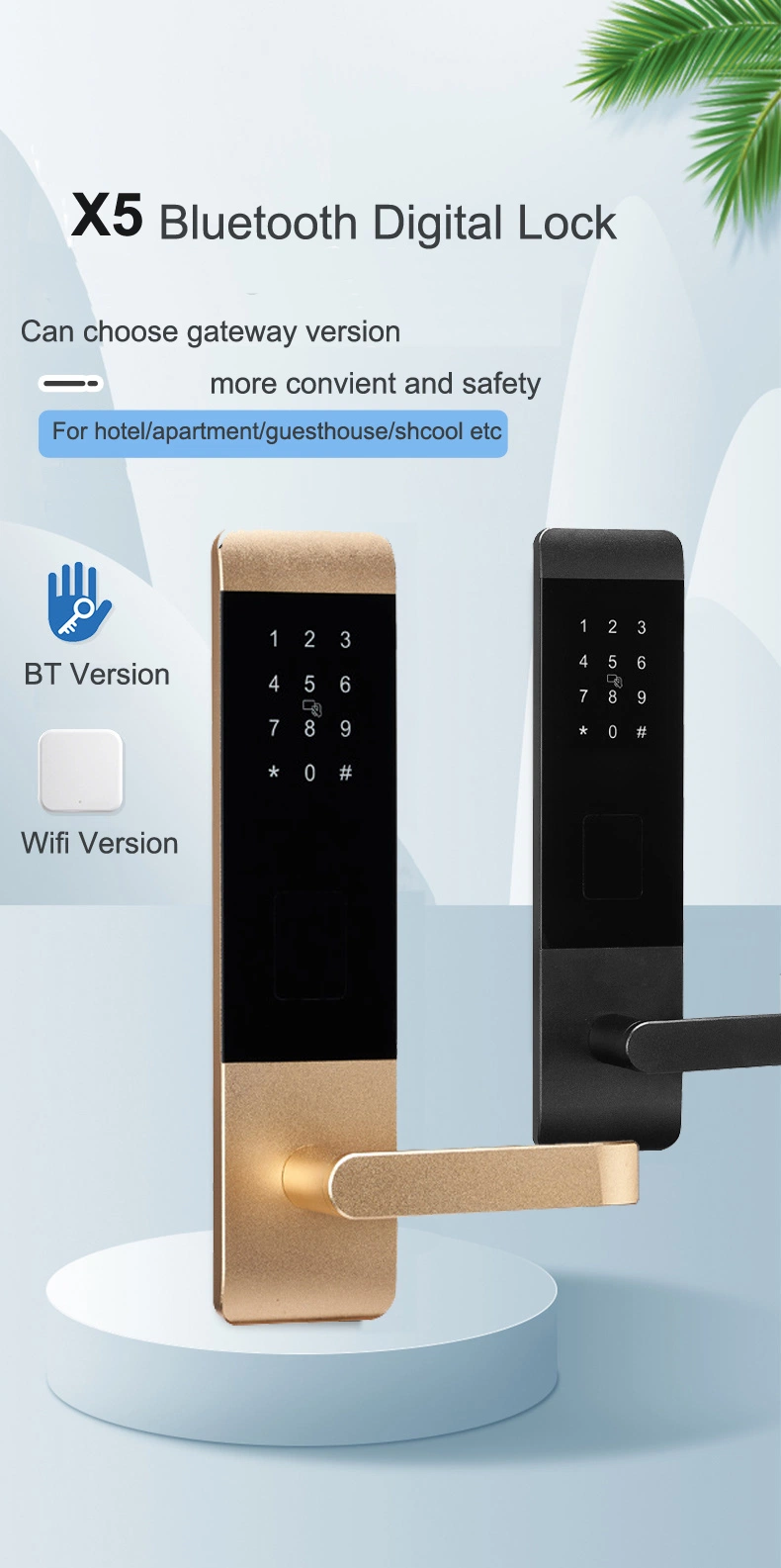 Home Apartment Keyless Smart Main Door Lock