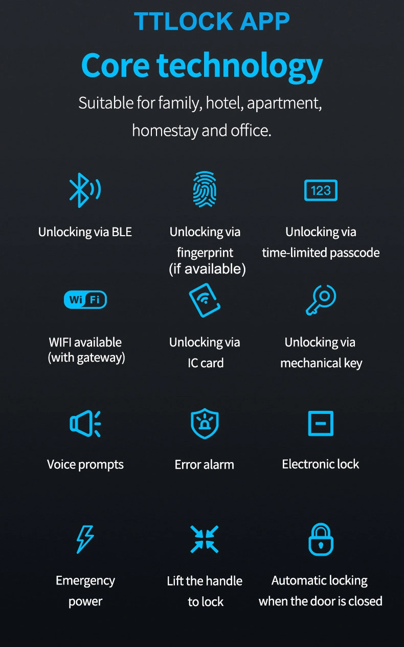 Home Apartment Keyless Smart Main Door Lock