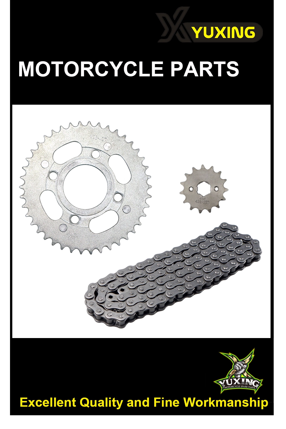 Motorcycle/Motorbike Spare Parts Sprocket Kit+Chain/Transmission Kit