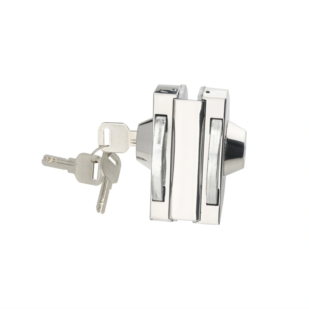 High Quality Stainless Steel Security Main Center Glass Door Lock with Keys