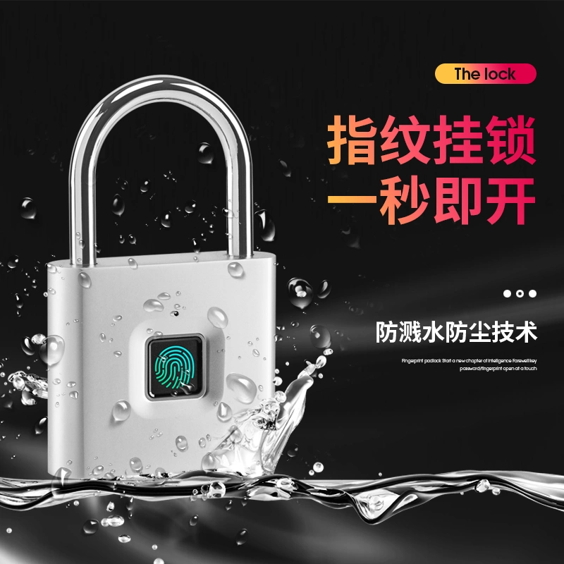 Bluetooth APP and Fingerprint Smart Padlock USB Fingerprint Safe Lock Anti Theft