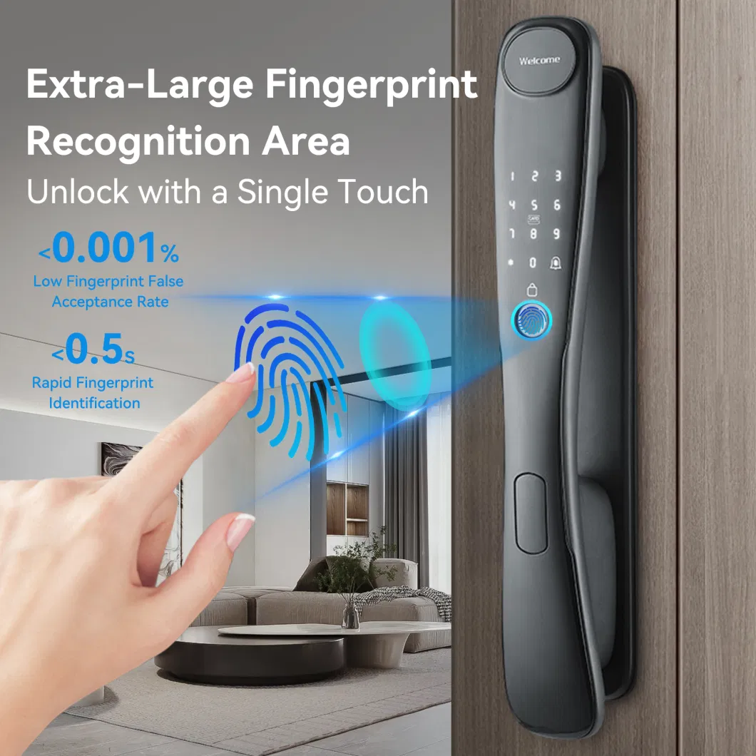 Security System Integration Auto-Locking Feature Fingerprint Keyless Door Lock