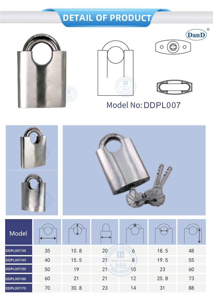 Stainless Steel Secure Guard Heavy Duty 50mm Padlock with Master Key System