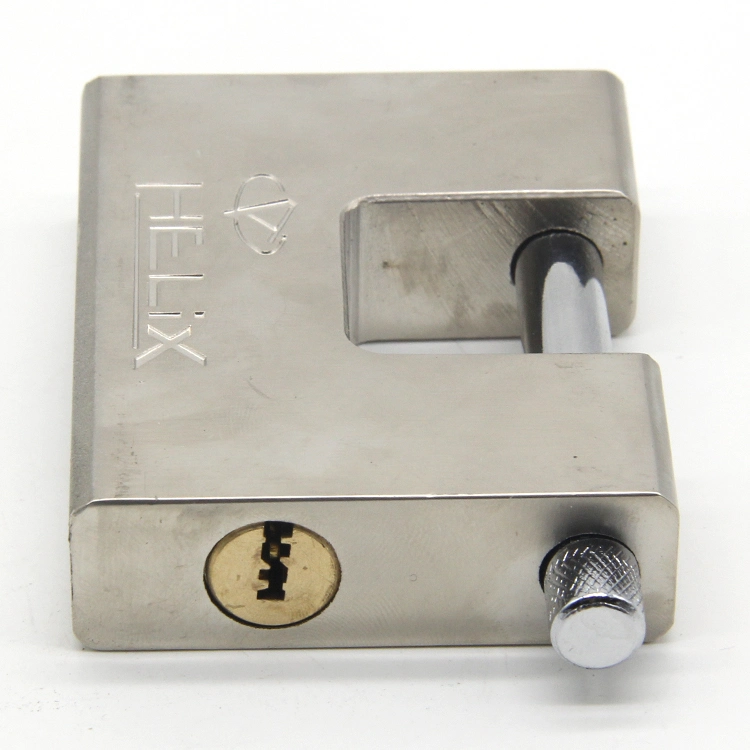 Sample Available High Safety Rectangular Waterproof Solid Steel Padlock