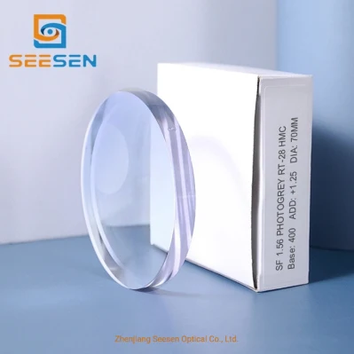 Seesen Semi-Finished 1.56 Photochromic Round Top Hmc Prescription Transition Lenses