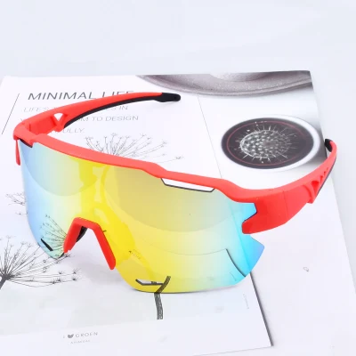 Photochromic Men Cycling Cheap Sports China Sunglasses Logo Print for Baseball Cycling Fishing Road Riding Glasses with Lens