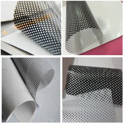 Single Vision Adhesive Vinyl One Way Vison Perforated Vinyl Window Sticker for Ecosolvent Printing