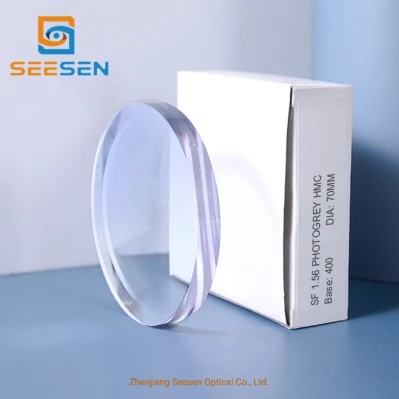 Spectacle Lenses Manufacturers Semi-Finished 1.56 Photochromic Hmc Lens