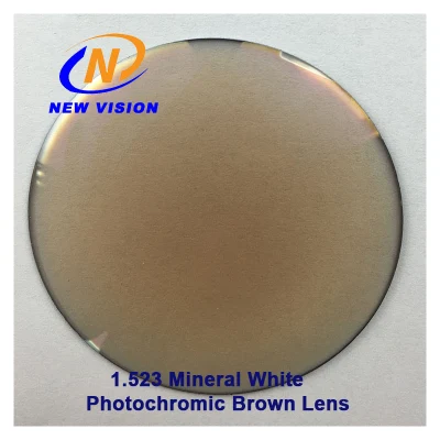  Single Vision 1.523 Mineral White Photochromic Brown UC Optical Glass Lens