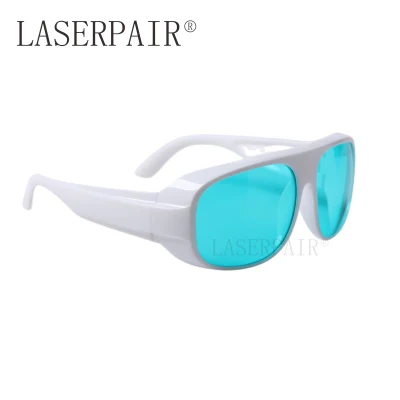 Laser Protection Spectacles for Red Light Therapy Machine 620-700nm O. D 4+ with White Frame 52
