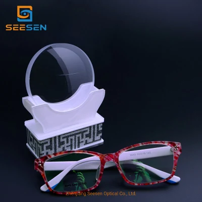  Ophthalmic Lenses Spectacles Semi-Finished 1.56 Photochromic Flat Top Hmc Lens Prescription Lenses