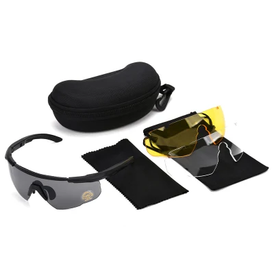 High Impact Polarized Tactical Ballistic Goggle Customized Outdoor CS Games Eye Protection Glasses