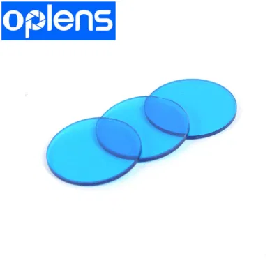 Round Diameter 26.5mm and 1.5mm Thick Cyan Glass Visible Pass IR Cut Filter for Camera