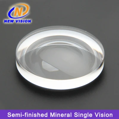 Semi-Finished 1.523 Mineral Single Vision Hc Glasses Lens