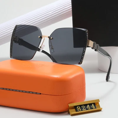 Sunglasses Women 2024 Brand H Designer Sun Glasses Colorful Lens