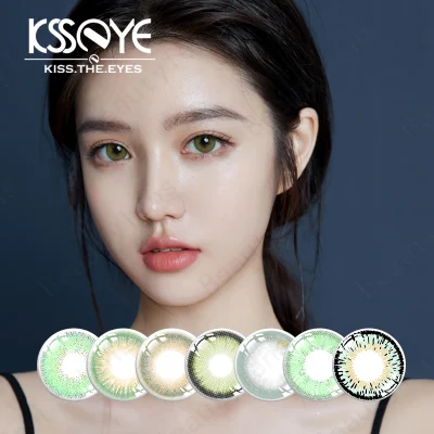 Non Prescription 14mm Natural Green Soft Colored Contacts Circle Color Eye Contact Lenses