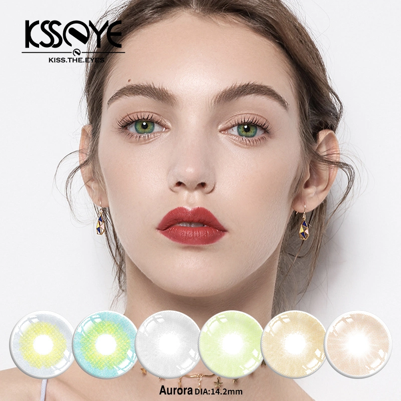 OEM Ksseye Meetone Aurora Circle Natural Looking Eye Contacts Lenses Cosmetic Color Contact Lens for Big Eyes