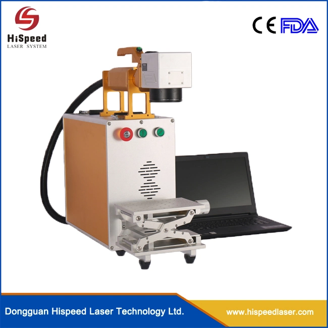 Hispeed Optical Fiber Mini Laser Marking/Engraving Machine for Ophthalmic Rx Lens