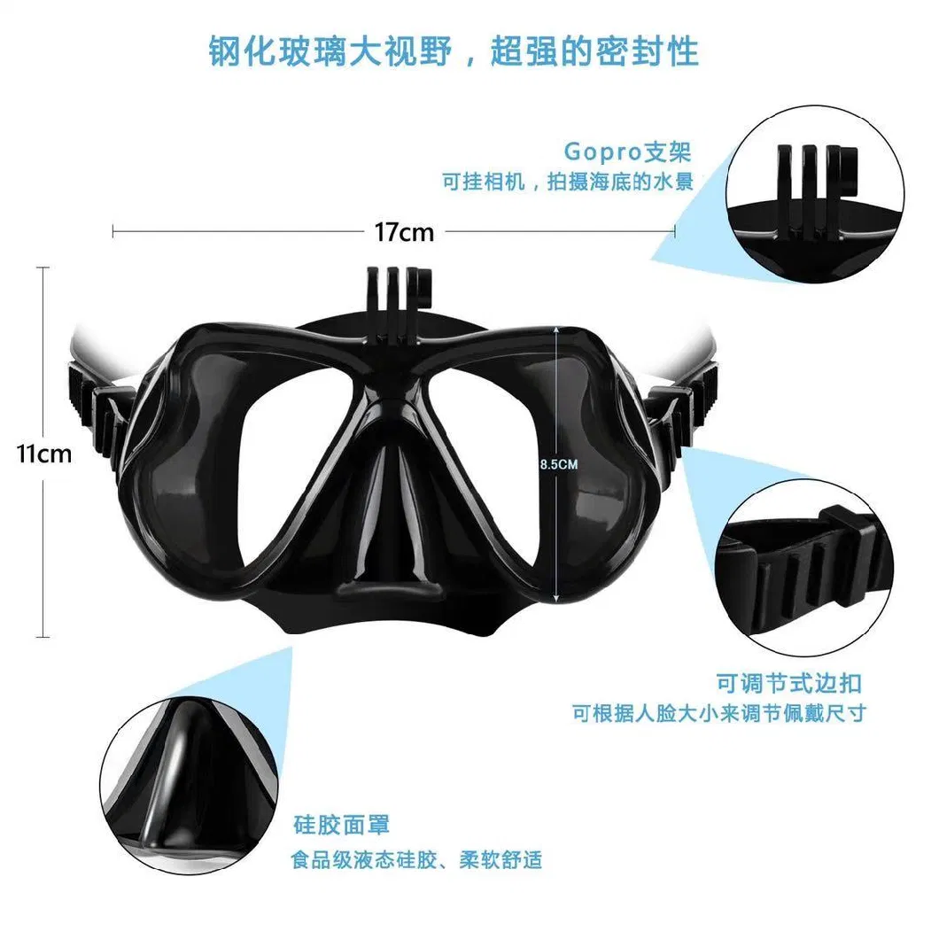 Cross Border Hot Selling Silicone Mask Single Side Window Large Vision Snorkel Snorkel Suit