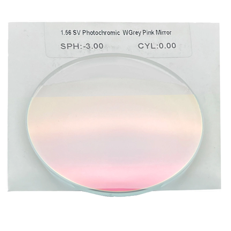 High Quality 1.56 Pink Pgx Mirror Coating Optical Lens