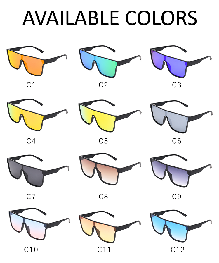 Most Popular Unisex One Piece Lens Shades Anti UV Photochromic Driving Sunglasses