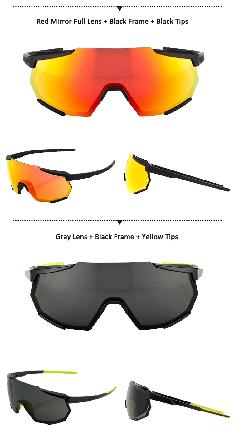 New Arrival Oversize Lens Cycling Sport Sunglasses for Women and Men