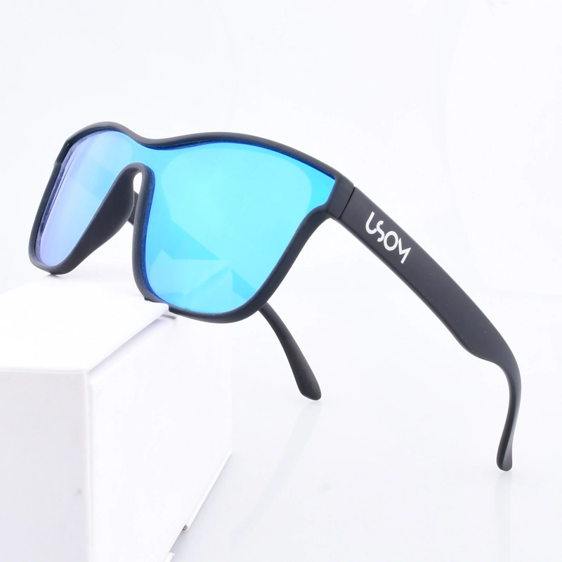 Wholesale OEM Changeable Arms UV400 Protective Quality Tac Blue Mirror Lens Polycarbonate Polarized Fishing Sunglasses